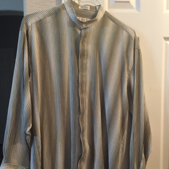 Elliott Long Sleeve Striped Button Down Shirt M - Picture 1 of 6